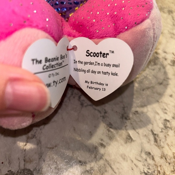ty beanie boo Scooter Pink Snail NWT - Picture 6 of 8
